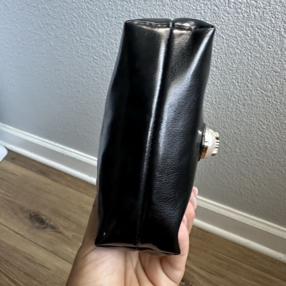 Juicy Couture Black Faux Leather Pearl Handle Mini Bag - Picture 5 of 8